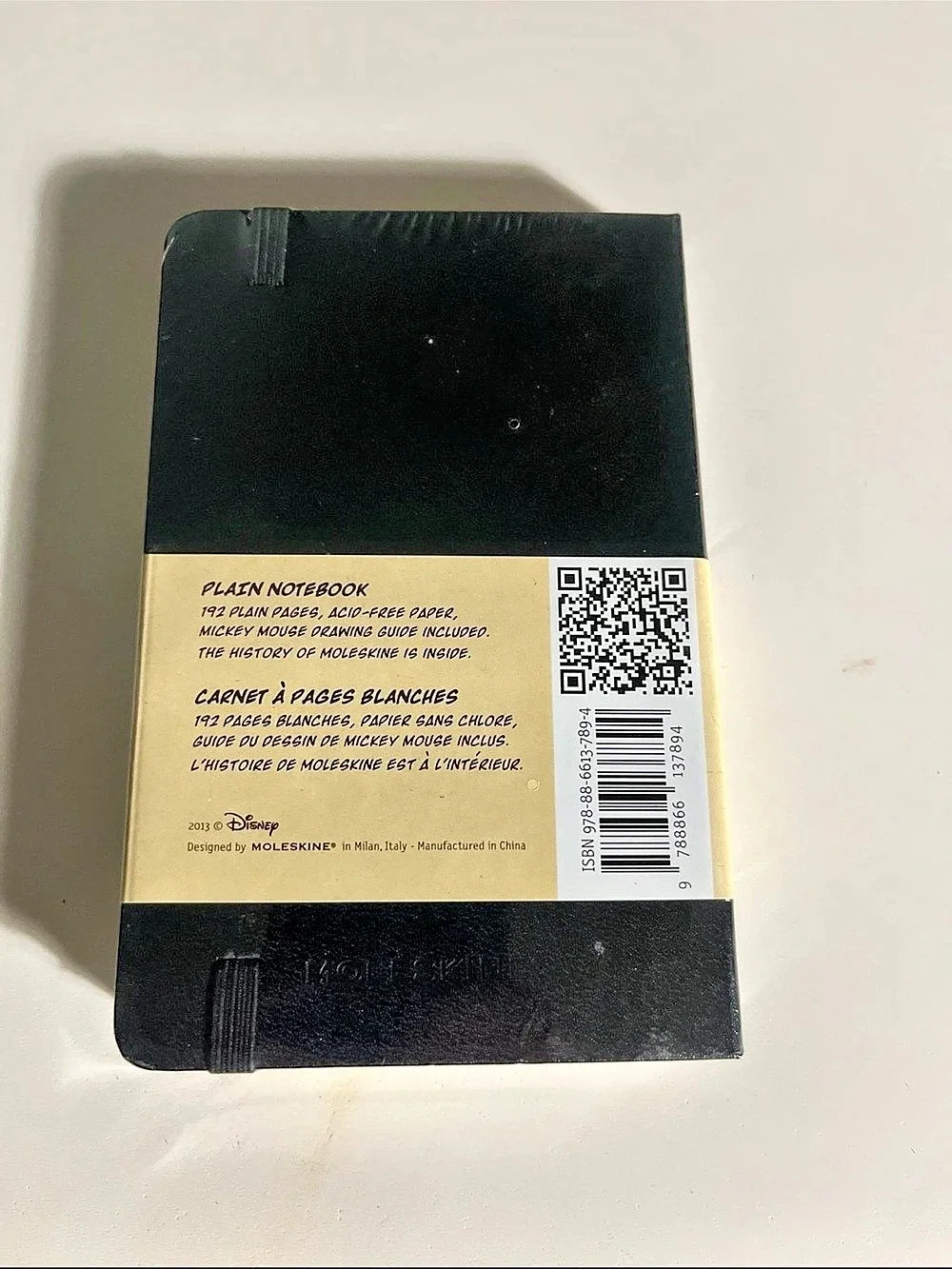 Moleskine Disney Mickey Mouse Limited Edition Pocket Plain Notebook Black